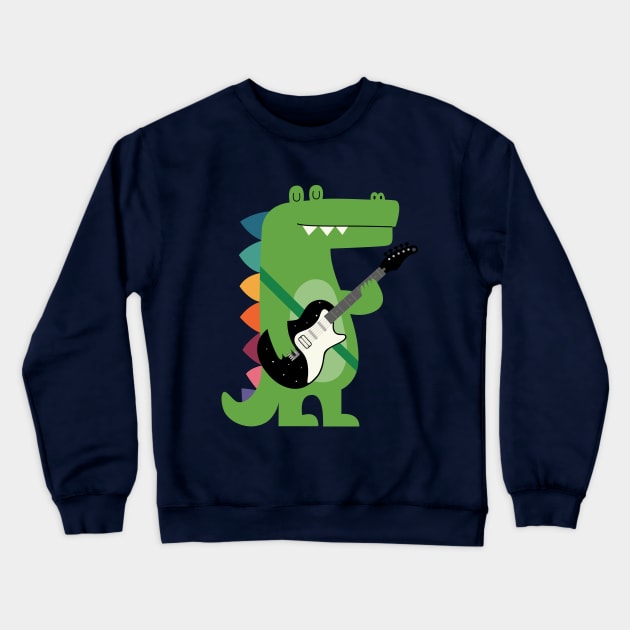 Croco Rock Crewneck Sweatshirt by AndyWestface